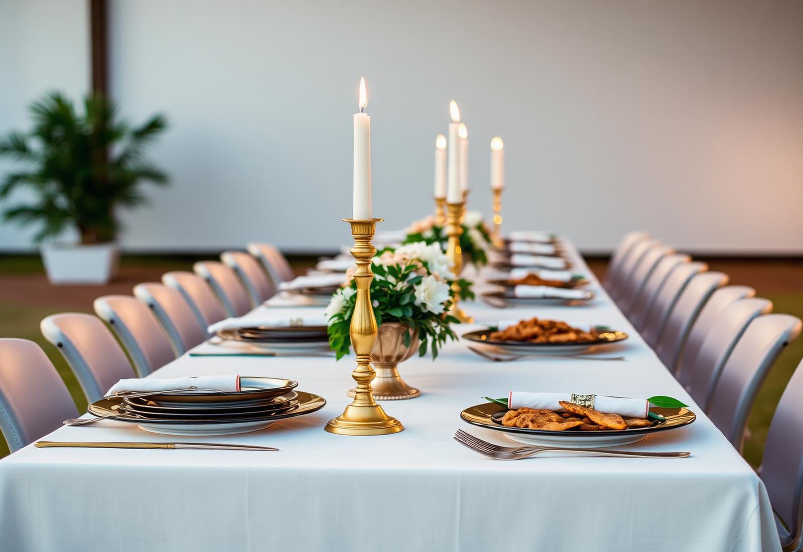 Catering setup