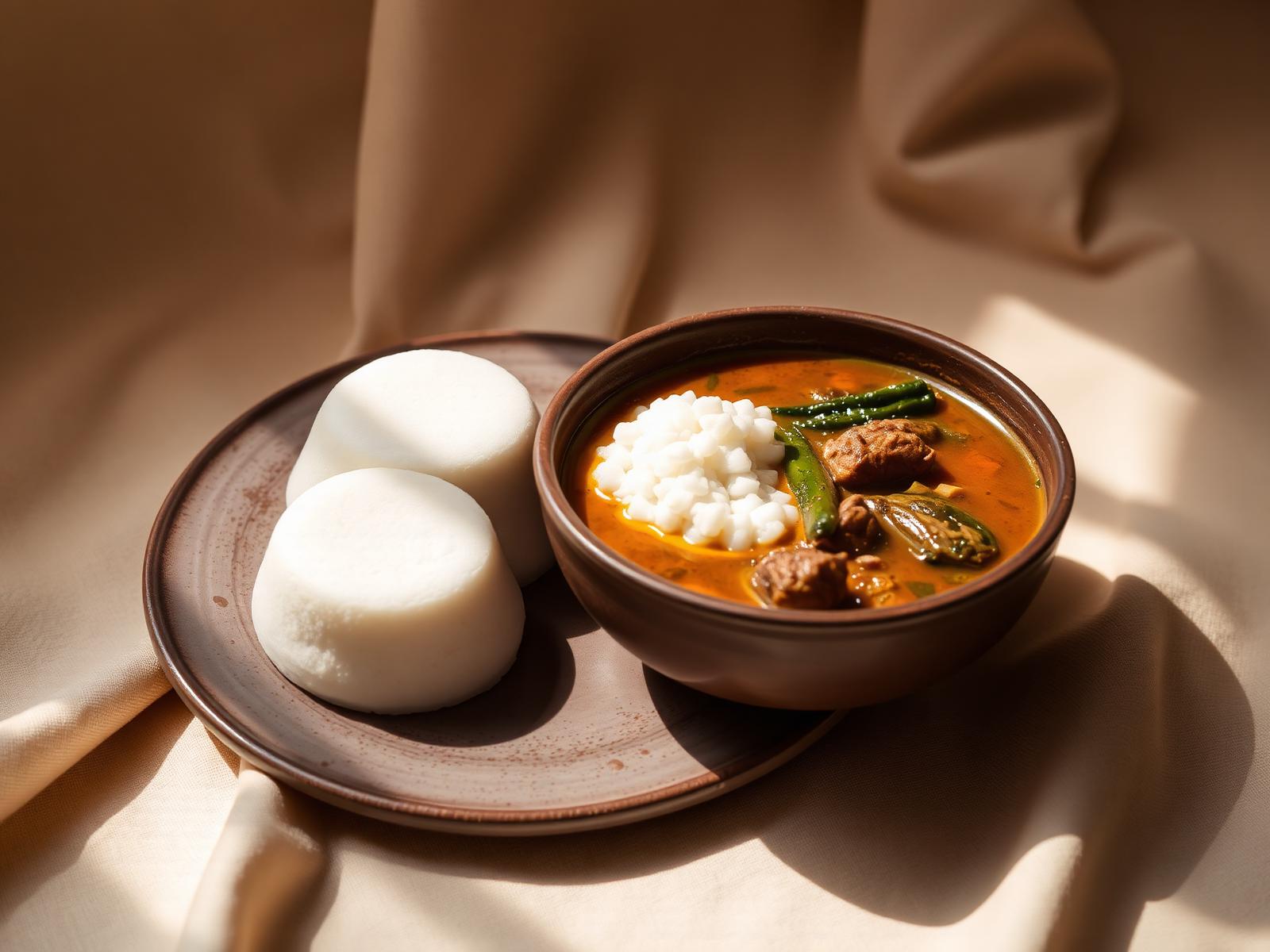 Palmnut Soup with Goat Meat